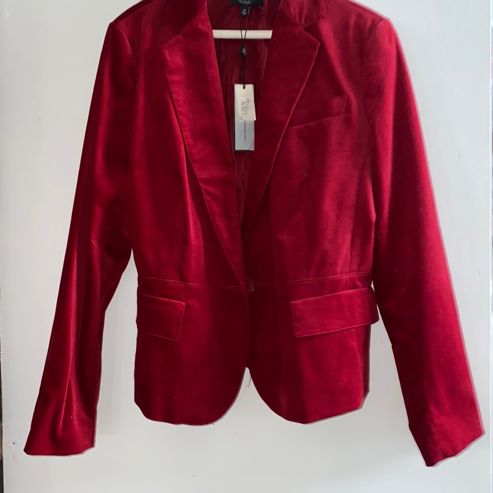 Talbots red blazer